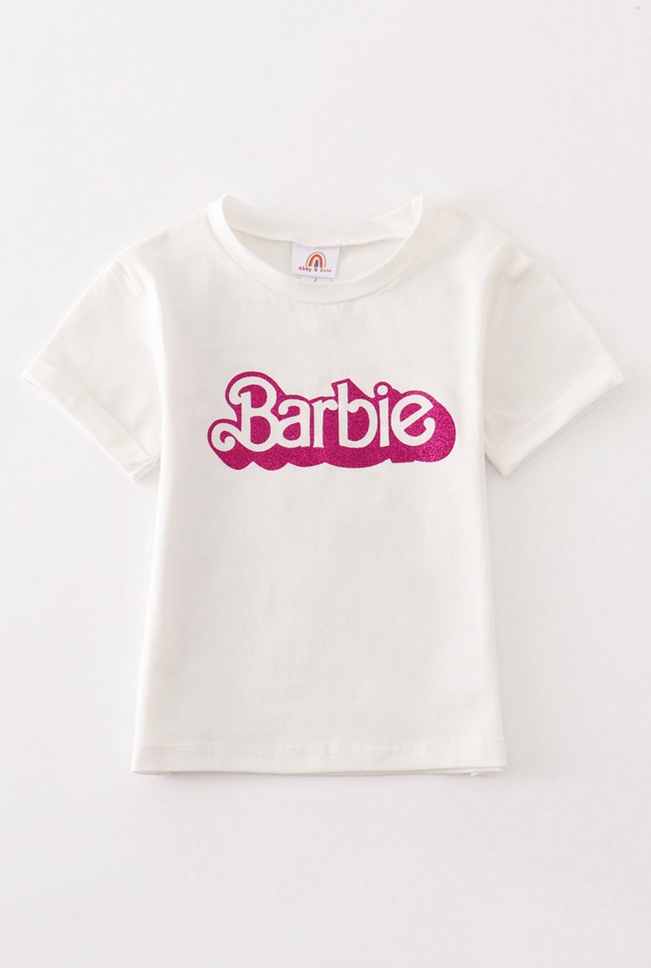 Barbie White Tshirt Size 4