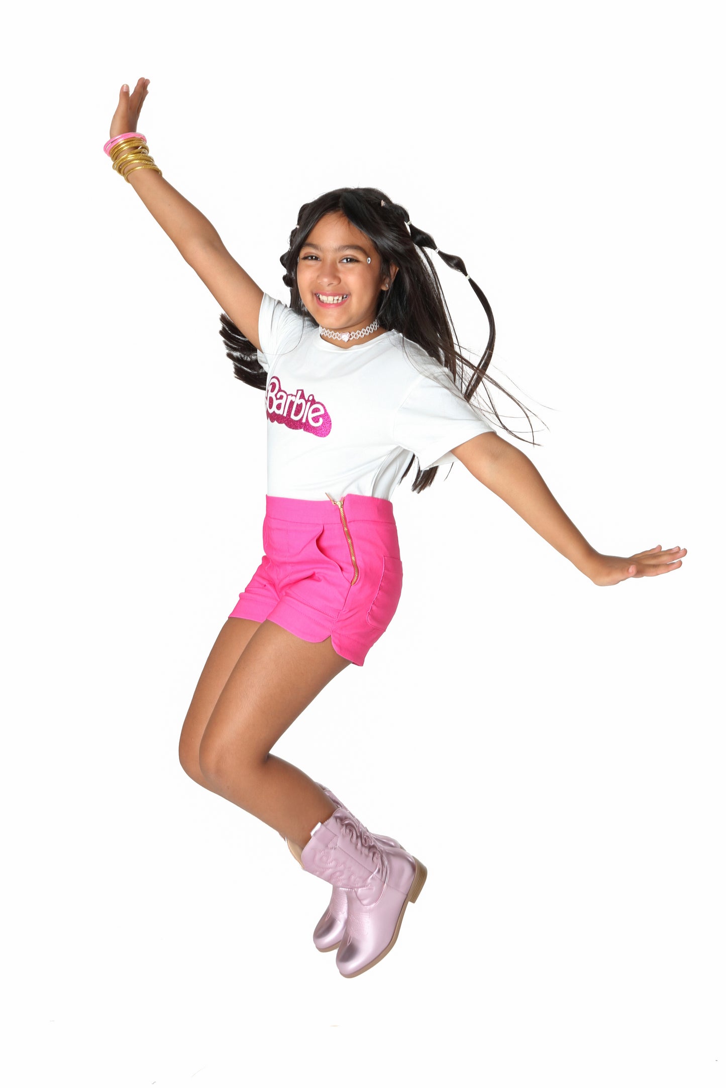 Barbie White Tshirt Size 4