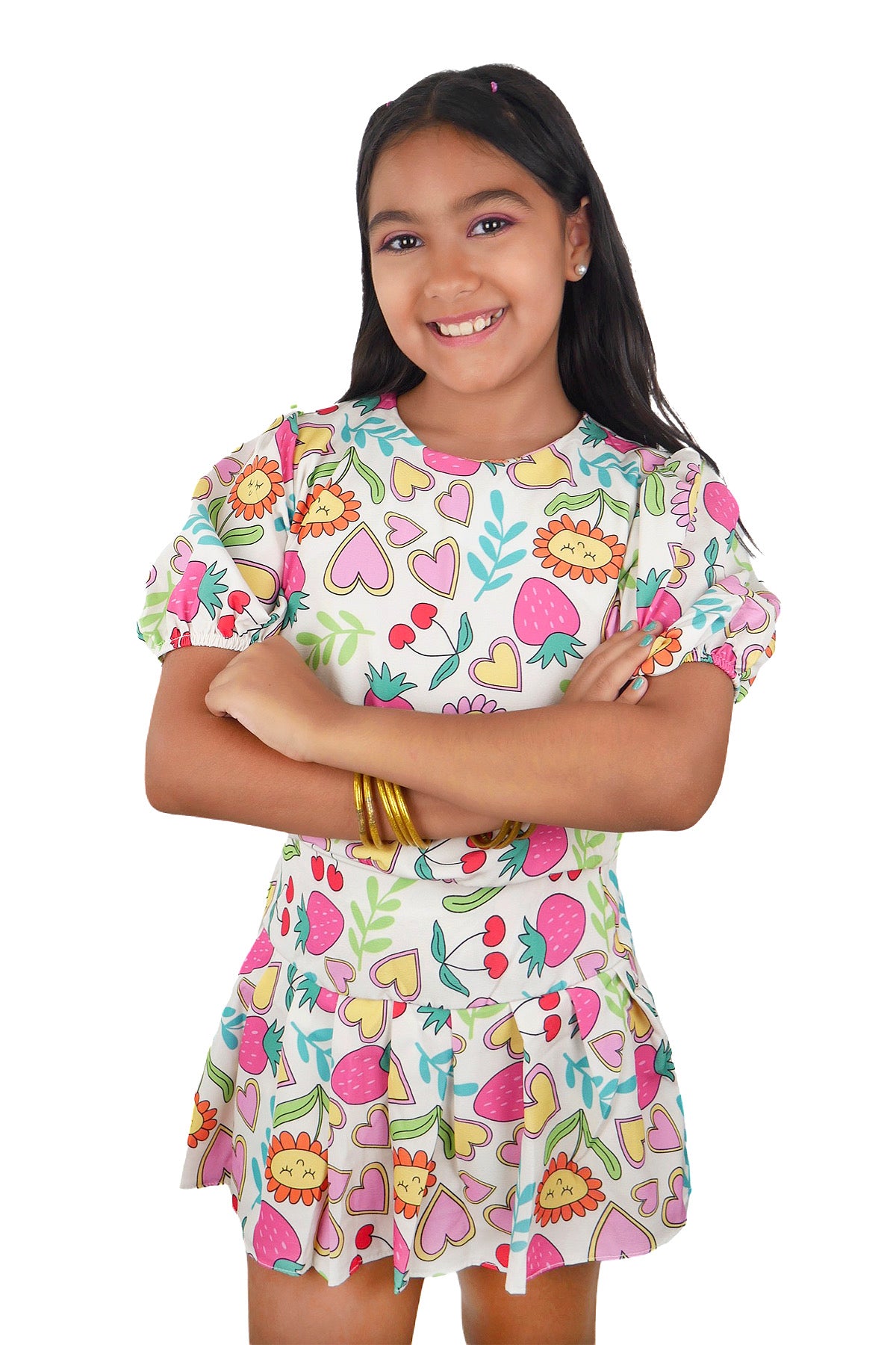 Strawberries Skort Set