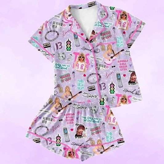 Pink Music Fan Pajama Set