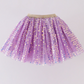 Lilac Sequin Tull Skirt