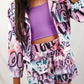 Purple Love Blazer Set