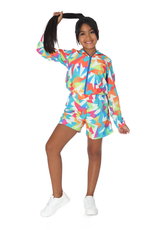 Abstract Colors Hoodie Set