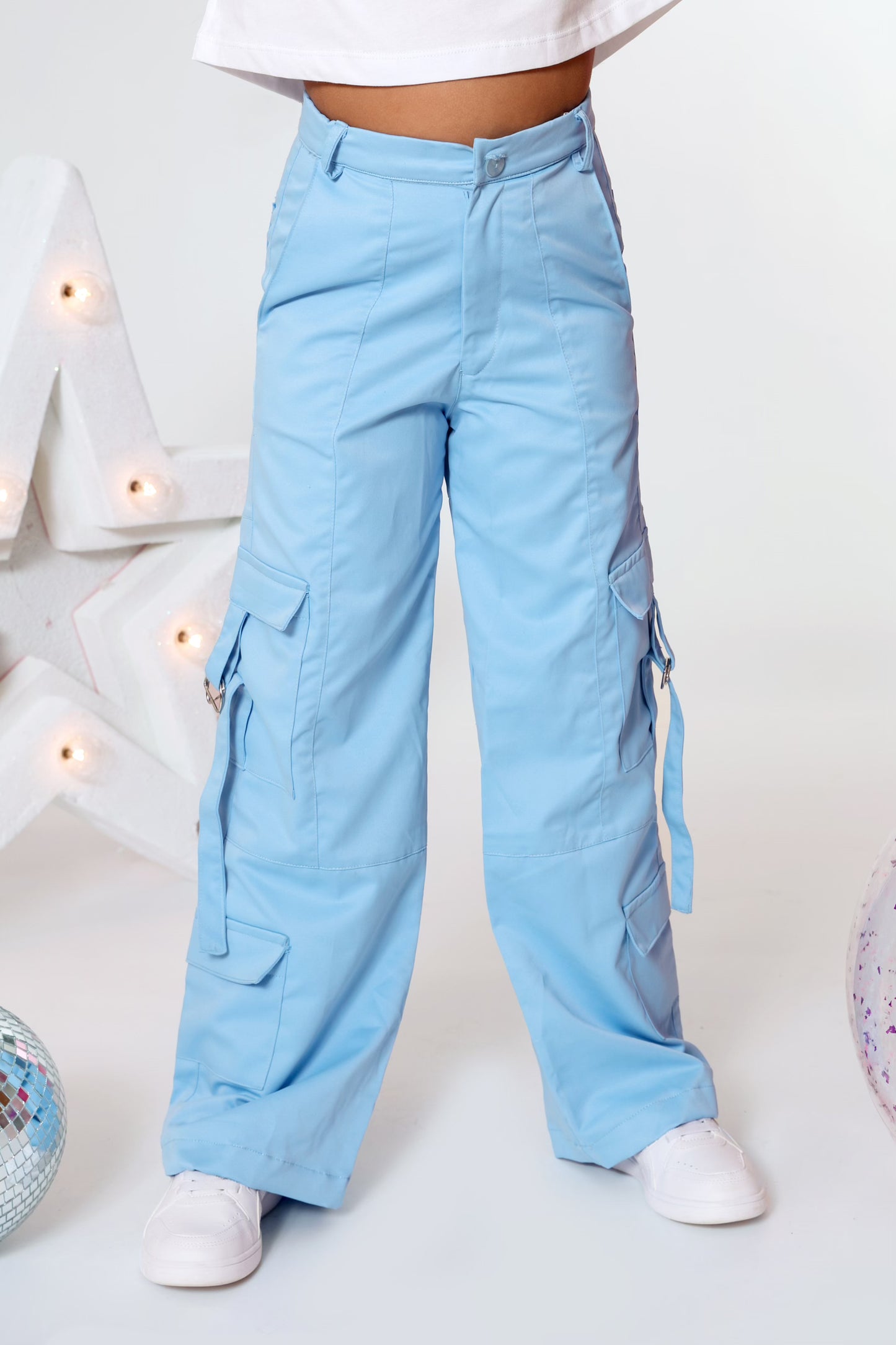 Blue Cargo Pants